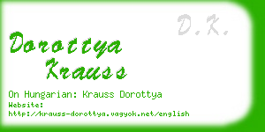 dorottya krauss business card